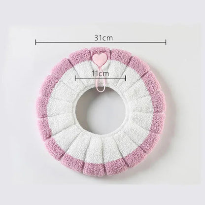 General Winter Warmer Toilet Seat Cover Thick Fleece Comfortable Baby Kids Potty Seats Pad Washable Case Bathroom Accessories eprolo