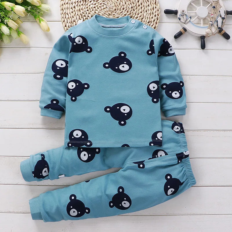 Kids Clothes Children Sets Children's Clothing Boys Girls CottonAutumn winter Clothing Pants Sleepwear Underwear Christmas Gift Shello's Creative Boutique
