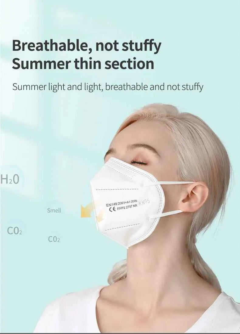 10-200Pcs KN95 CE FFP2 face Masks Approved 5 Layers Filter Protective Health Care Mouth Mask FFP2  Reuseable Mouth KN95 ffp2Mask