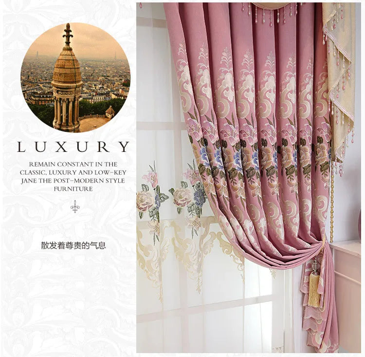 European High-End Luxury Blackout Curtains - Modern Minimalist Drapes for Living Room & Bedroom - Shello's Creative Boutique