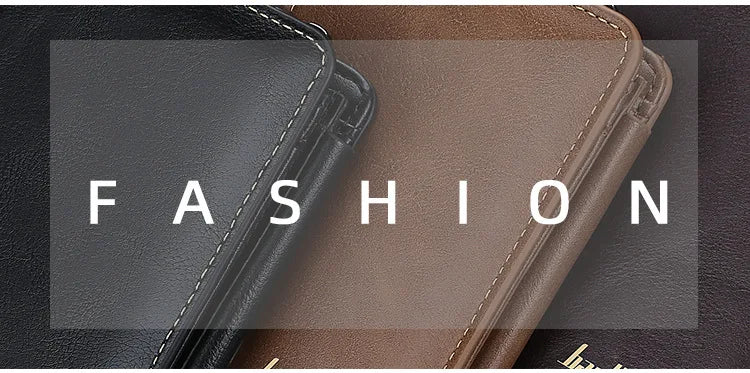 Men's PU Leather Zipper Wallet with Card Holder & Coin Pocket - Shello's Creative Boutique