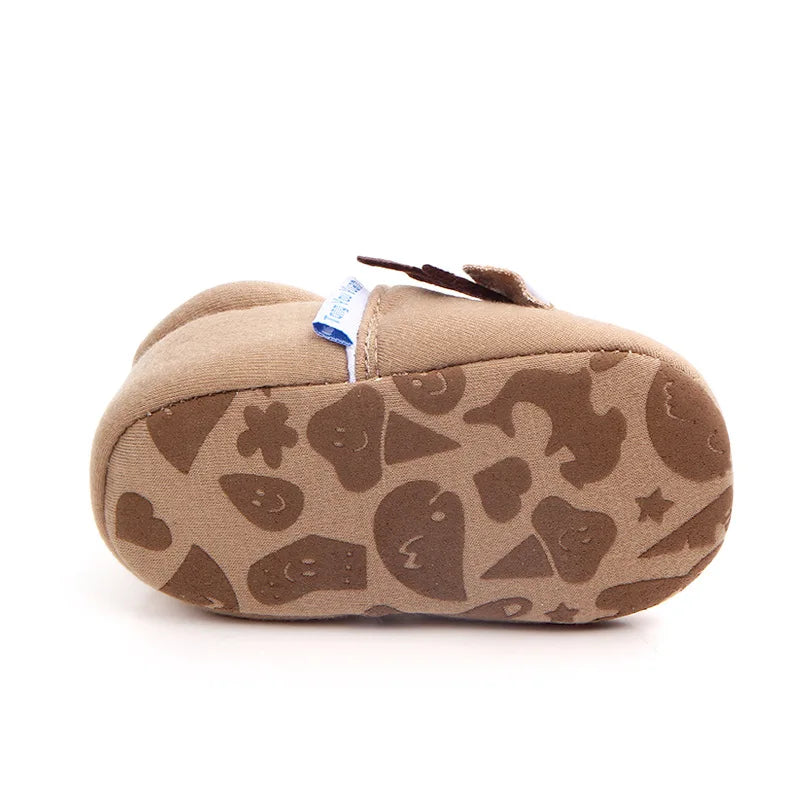 Cartoon Fox Baby Girls Winter Warm First Walkers Cotton Children Home Shoes Kids Toddler Slippers Baby First Walkers Moccasins eprolo