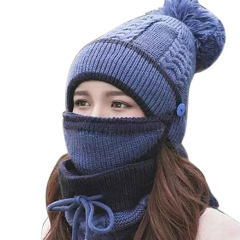 3-Piece Winter Set - Knitted Hat, Scarf & Gloves - Shello's Creative Boutique