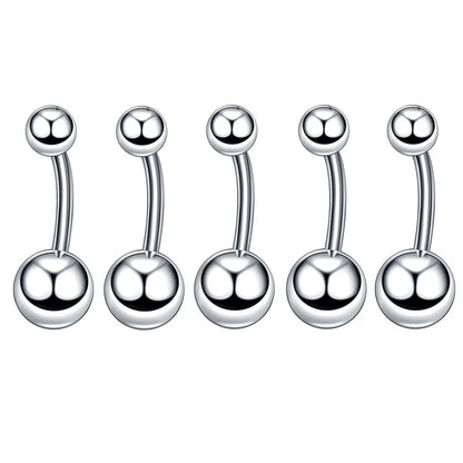 Stainless Steel Mixed Body Piercing Jewellery Set