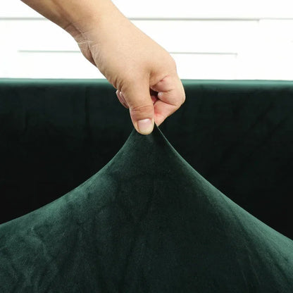 Plush Velvet Sofa Cover – Elegant Protection for Any Couch - Shello's Creative Boutique