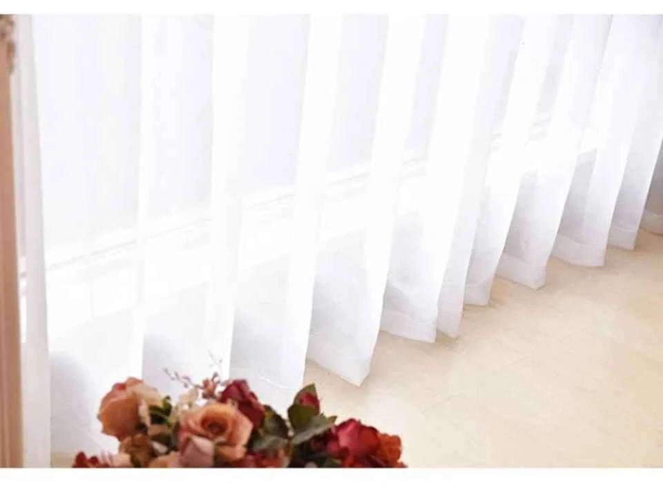 European Luxury Velvet Curtains - Embroidered Floral Tulle Blackout Drapes for Living Room