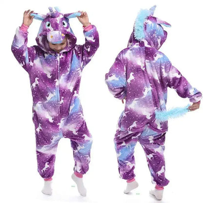 Unicorn Onesie Pajamas - Magical Animal Cartoon Sleepwear (Kids) - Shello's Creative Boutique