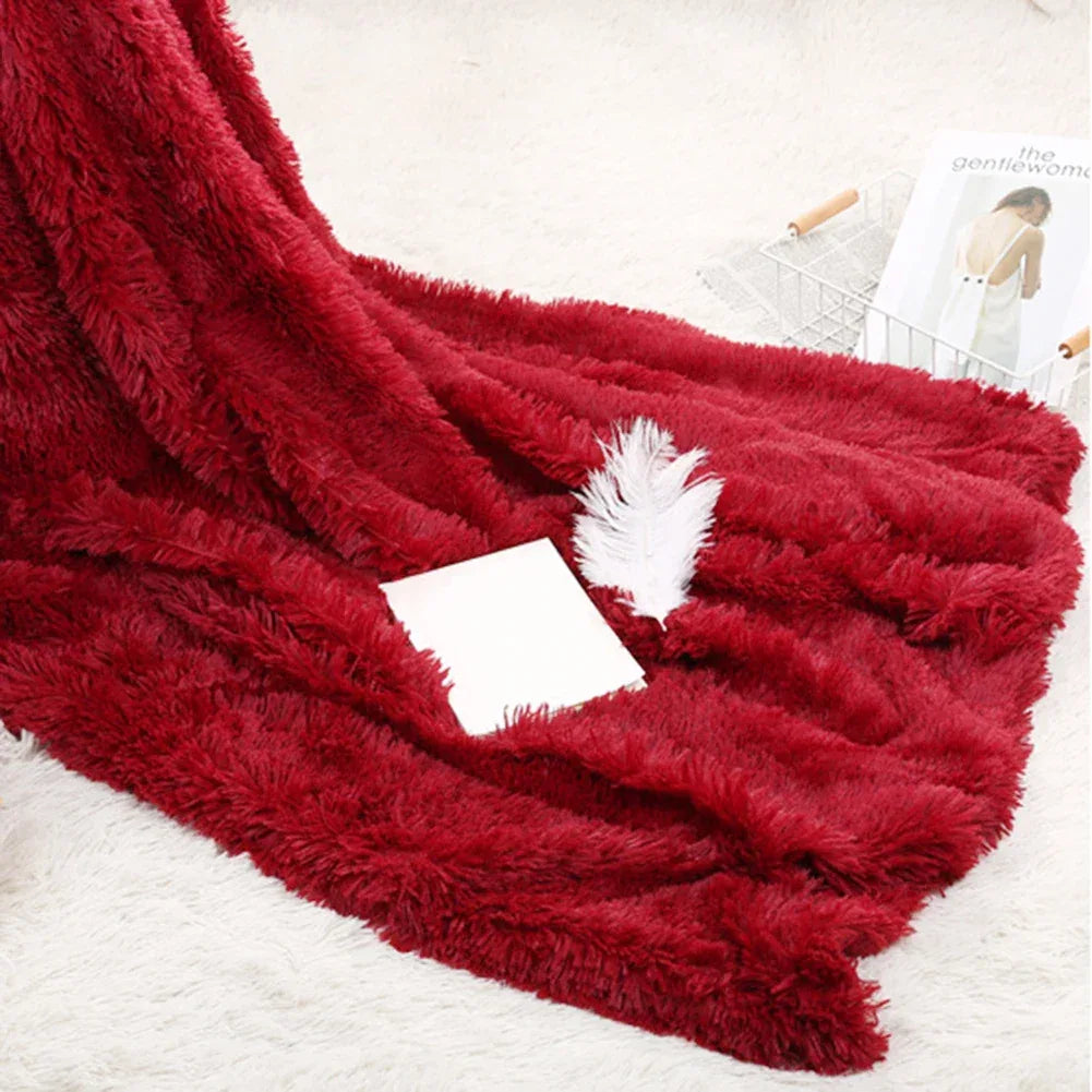 80x120cm 1pc Soft Warm Fluffy Shaggy Bed Sofa Bedspread Children SafetyBedding Sheet Throw Home Decoration Comfortable Blanket - Shello's Creative Boutique