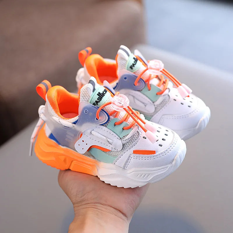 Autumn Baby Girls Boys Casual Shoes Soft Bottom Non-slip Breathable Outdoor Fashion Kids Sneakers Children Sports Shoes eprolo