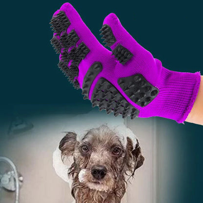1pcs Pet Glove Cat Grooming Glove Cat Hair Deshedding Brush Gloves Dog Comb eprolo