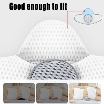 Buckwheat sleep pillow bed back pillow pregnant women pillow lumbar support lumbar support to prevent lumbar muscle strain reduc - Shello's Creative Boutique