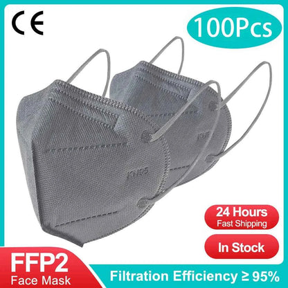 10-200Pcs KN95 CE FFP2 face Masks Approved 5 Layers Filter Protective Health Care Mouth Mask FFP2  Reuseable Mouth KN95 ffp2Mask