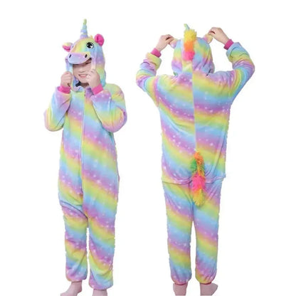 Unicorn Onesie Pajamas - Magical Animal Cartoon Sleepwear (Kids) - Shello's Creative Boutique