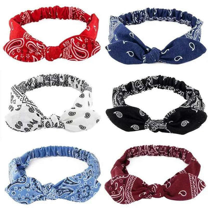 Vintage Suede Headbands for Women - Soft Solid Print Cross Knot Elastic Hairbands - Shello's Creative Boutique