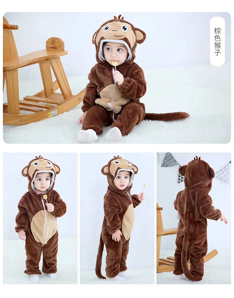 Baby Rompers Toddler Animal Jumpsuit Infant Clothes Pyjamas Kids eprolo