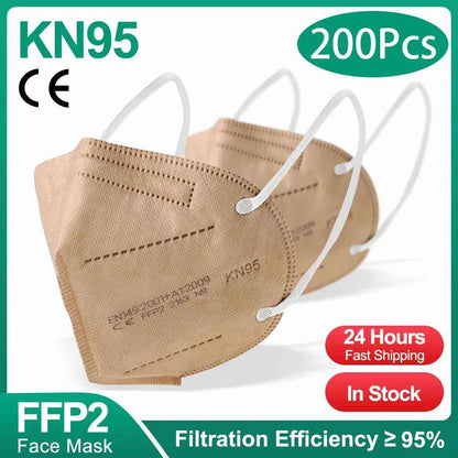 10-200Pcs KN95 CE FFP2 face Masks Approved 5 Layers Filter Protective Health Care Mouth Mask FFP2  Reuseable Mouth KN95 ffp2Mask