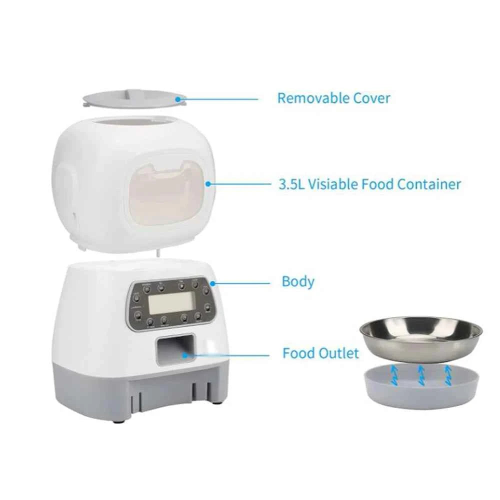 New Pet Feeder Pet Dispenser For Cat And Dog Travel Supply Automatic Smart Slow Feeder Dispenser Fixed Time Amount Of Food