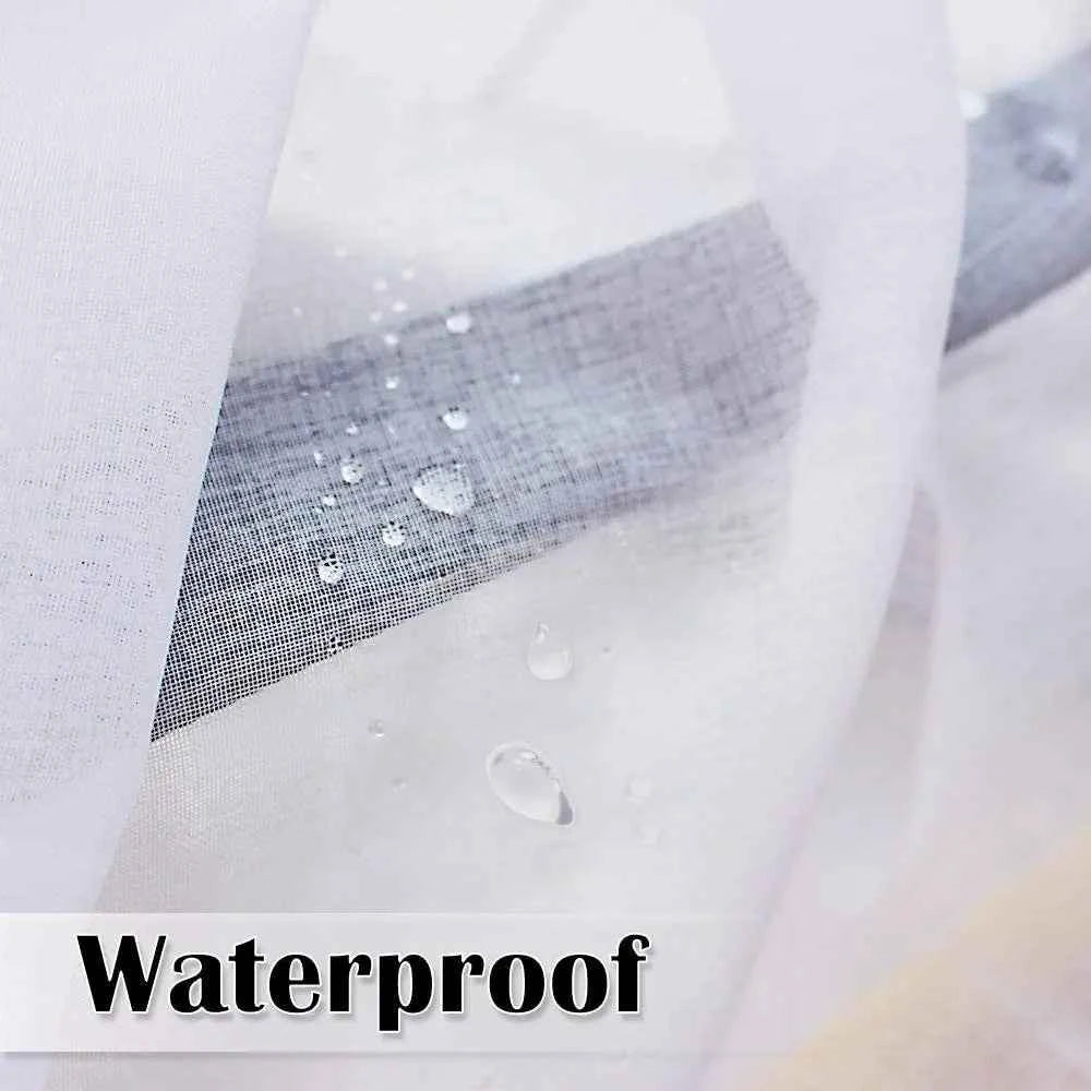 Outdoor Sheer Curtains, Waterproof Wind-Break Canopy Drapes Blinds for Privacy, Porch, Gazebo, Deck and Pergola