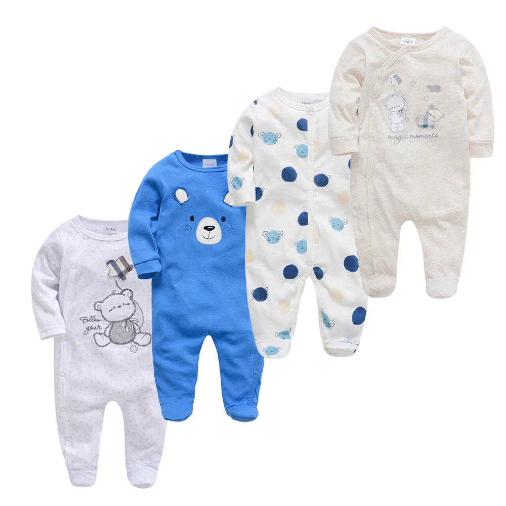 4 pcs/lot New Born Body Bebes Clothing Shello Creative Boutique