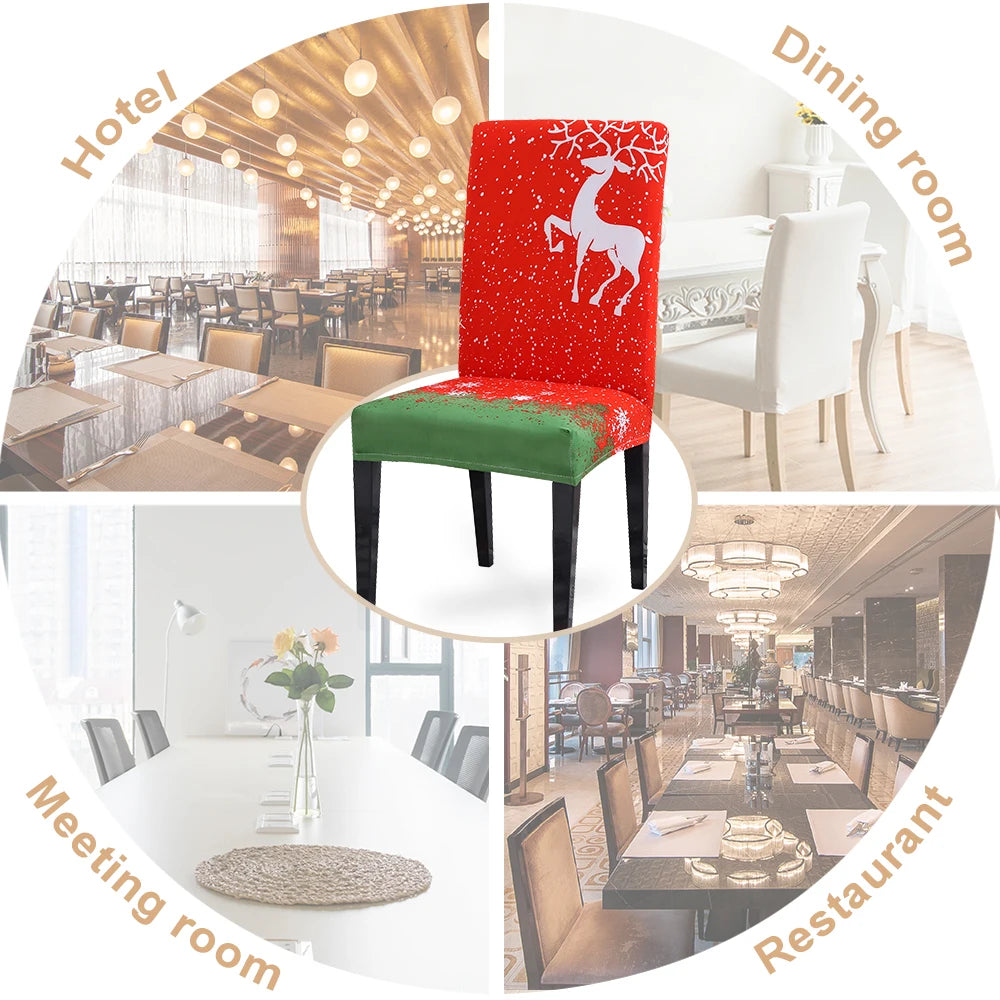 Christmas Decor Dining Room Chair Cover 