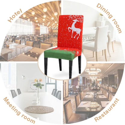 Christmas Decor Dining Room Chair Cover - Shello's Creative Boutique