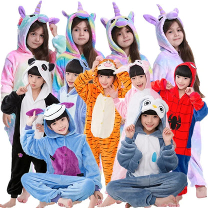 Unicorn Onesie Pajamas - Magical Animal Cartoon Sleepwear (Kids) - Shello's Creative Boutique