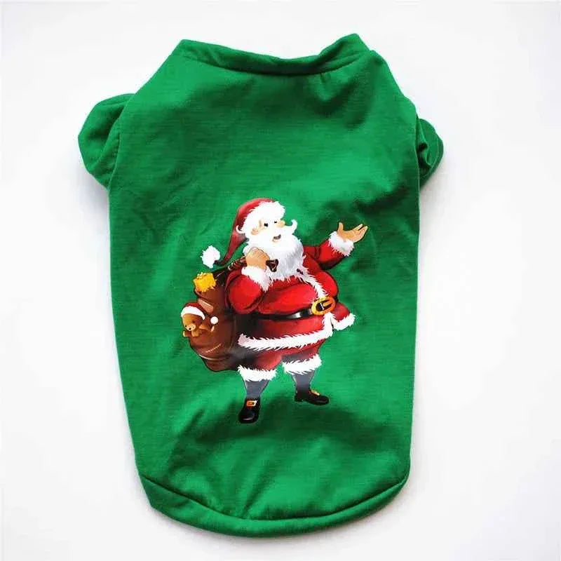 Christmas Dog Clothes Cotton Pet Clothing - Shello's Creative Boutique
