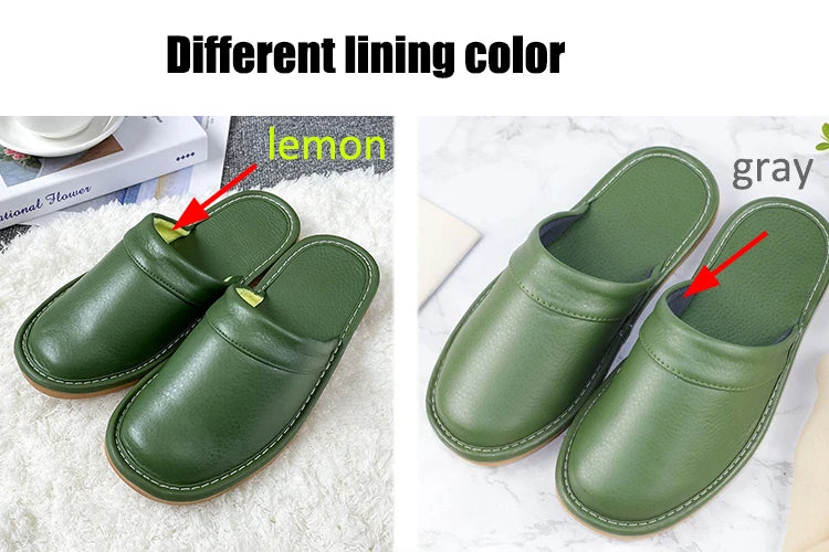 Men's Indoor Slippers - Closed Toe Faux Leather Slides (Large Sizes 47-48)