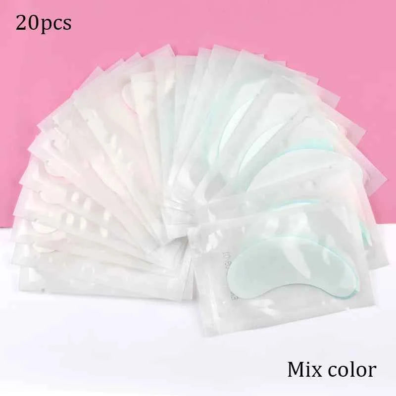 New Pink&Blue Grafting Eyelashes Under Eye Pads Lash Eyelash Extension Paper Patches Eye Sticker Wraps Eyelash Makeup Tools