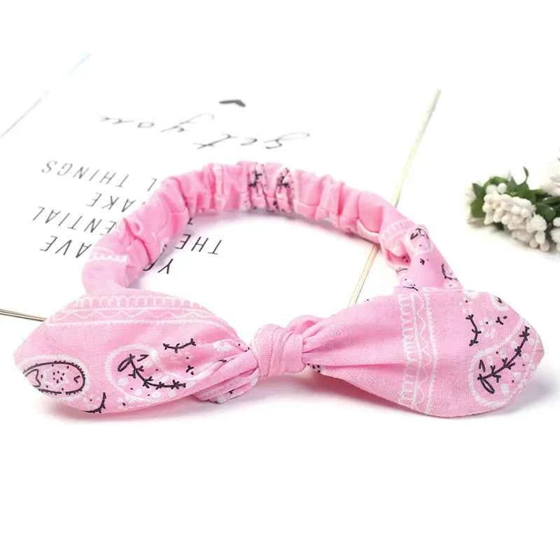 New Women Suede Soft Solid Print Headbands Vintage Cross Knot Elastic Hairbands