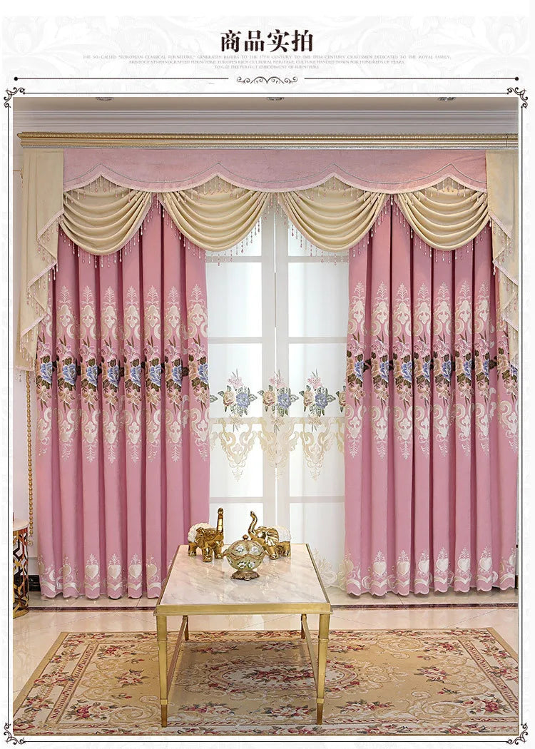 European High-End Luxury Blackout Curtains - Modern Minimalist Drapes for Living Room & Bedroom - Shello's Creative Boutique