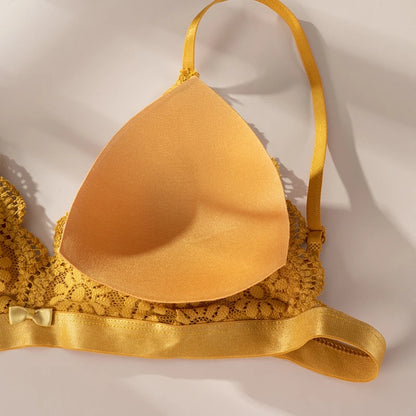 MIMICOO Floral Lace Bra & Brief Set – Seamless Romance