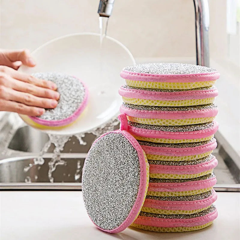 Double-Sided Dishwashing Sponges - Eco-Friendly Kitchen Cleaning