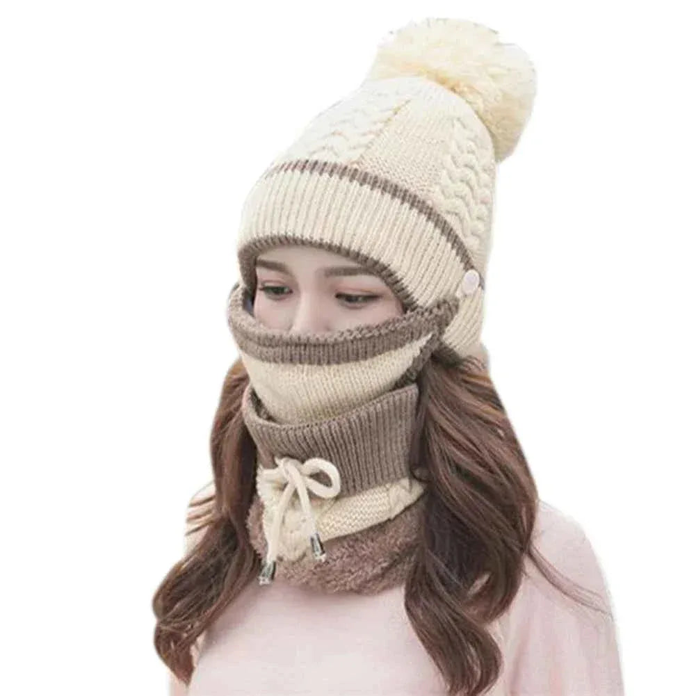 3-Piece Winter Set - Knitted Hat, Scarf & Gloves - Shello's Creative Boutique