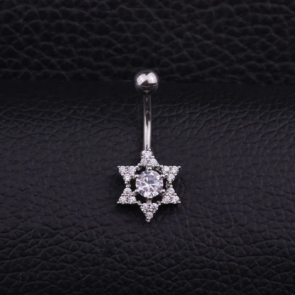 Sun Face Belly Button Bar Navel Ring Body Piercing Jewellery