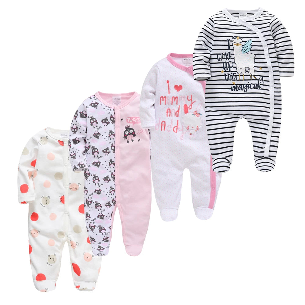4 pcs/lot New Born Body Bebes Clothing Shello Creative Boutique