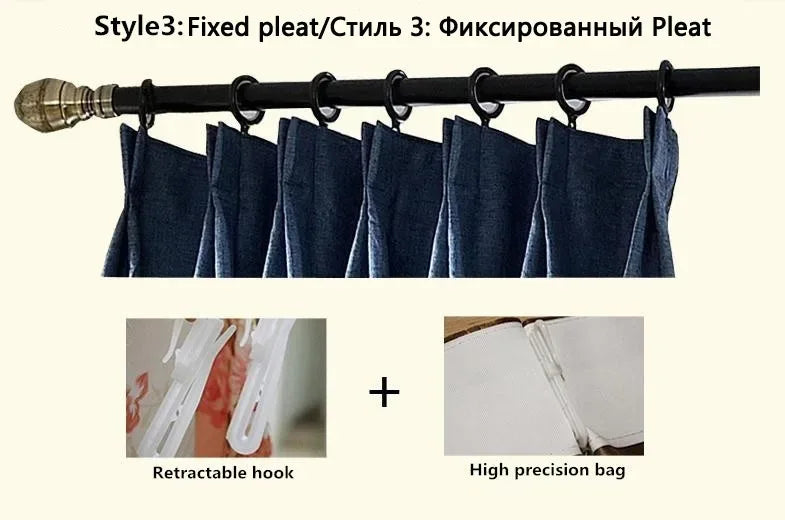 European Luxury Villa Curtains - French Velvet Embroidered Drapes - Shello's Creative Boutique