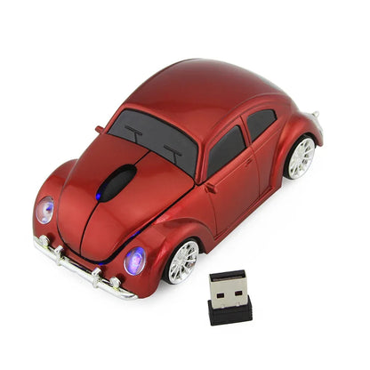 Funny Car Shape Ergonomic Wireless Mouse with Receiver PC Laptop Gaming Mini Car mouse 2.4GHz - Shello's Creative Boutique