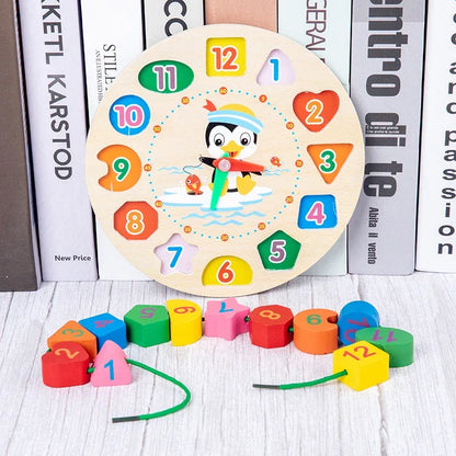 Wooden Montessori Shape & Colour Matching Board - Educational Toy Age 3+ - Shello's Creative Boutique