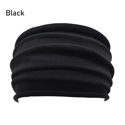 13 Colors Nonslip Elastic Folds Yoga Hairband Fashion Wide Sports Headband Running Accessories Summer Stretch Hair Band - Shello's Creative Boutique