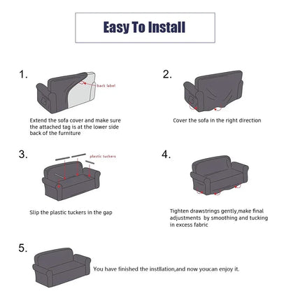 Plush Sofa Cover Velvet Elastic Leather Corner Sectional For Living Room Couch Covers Set Armchair Cover L Shape Seat Slipcovers - Shello's Creative Boutique