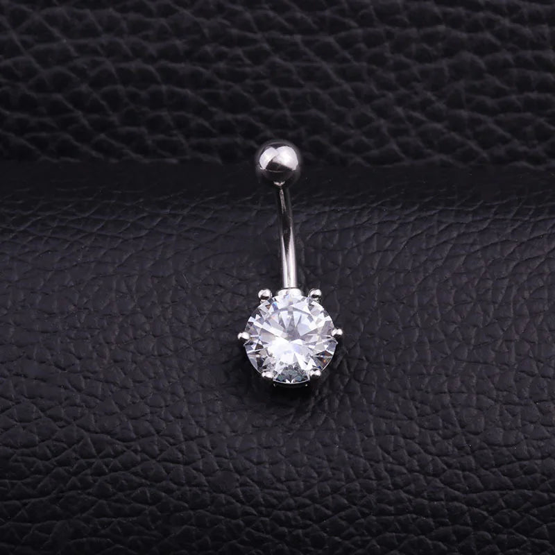 Sun Face Belly Button Bar Navel Ring Body Piercing Jewellery