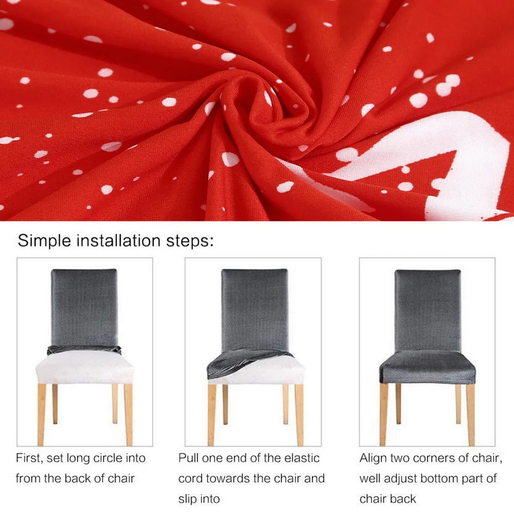  Christmas Decor Dining Room Chair Cover 