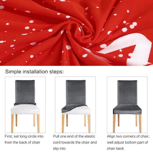  Christmas Decor Dining Room Chair Cover 