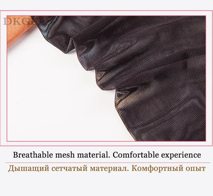 DKGEA Black Bandage Push-Up Bra & Brief Set – Sexy Deep V Floral Embroidered Lingerie for Women (B–D Cup, Sizes 70–95)