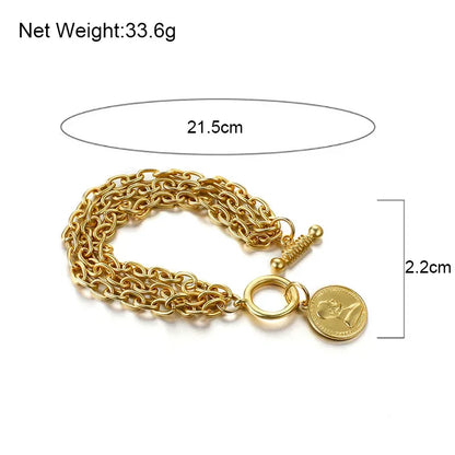 Charm Chain Bracelets For Women Men Stainless Steel Alloy Bracelets - Shello's Creative Boutique