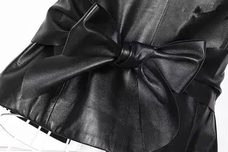 Faux Leather Vest with Fur Collar - Sleeveless Winter Coat - Shello's Creative Boutique