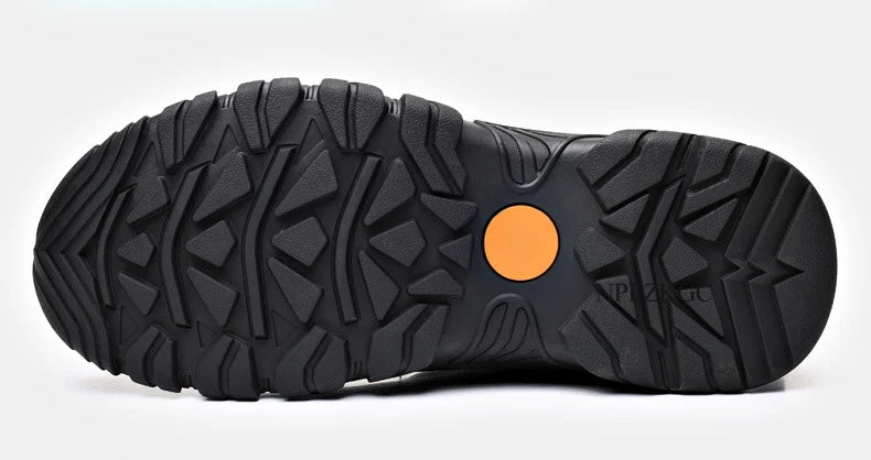 Men Winter Snow Boots Waterproof Leather Sneakers Super Warm Men's Boots Outdoor Male Hiking Boots Work Shoes chaussure homme