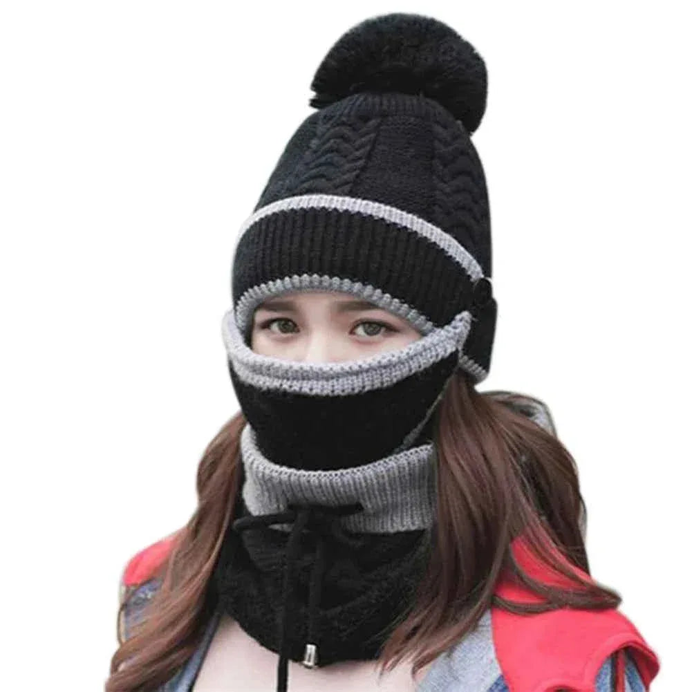 3-Piece Winter Set - Knitted Hat, Scarf & Gloves - Shello's Creative Boutique