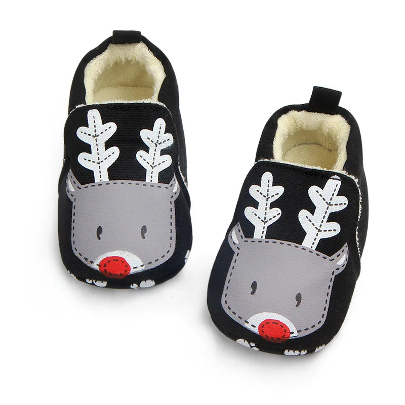 Cartoon Fox Baby Girls Winter Warm First Walkers Cotton Children Home Shoes Kids Toddler Slippers Baby First Walkers Moccasins eprolo
